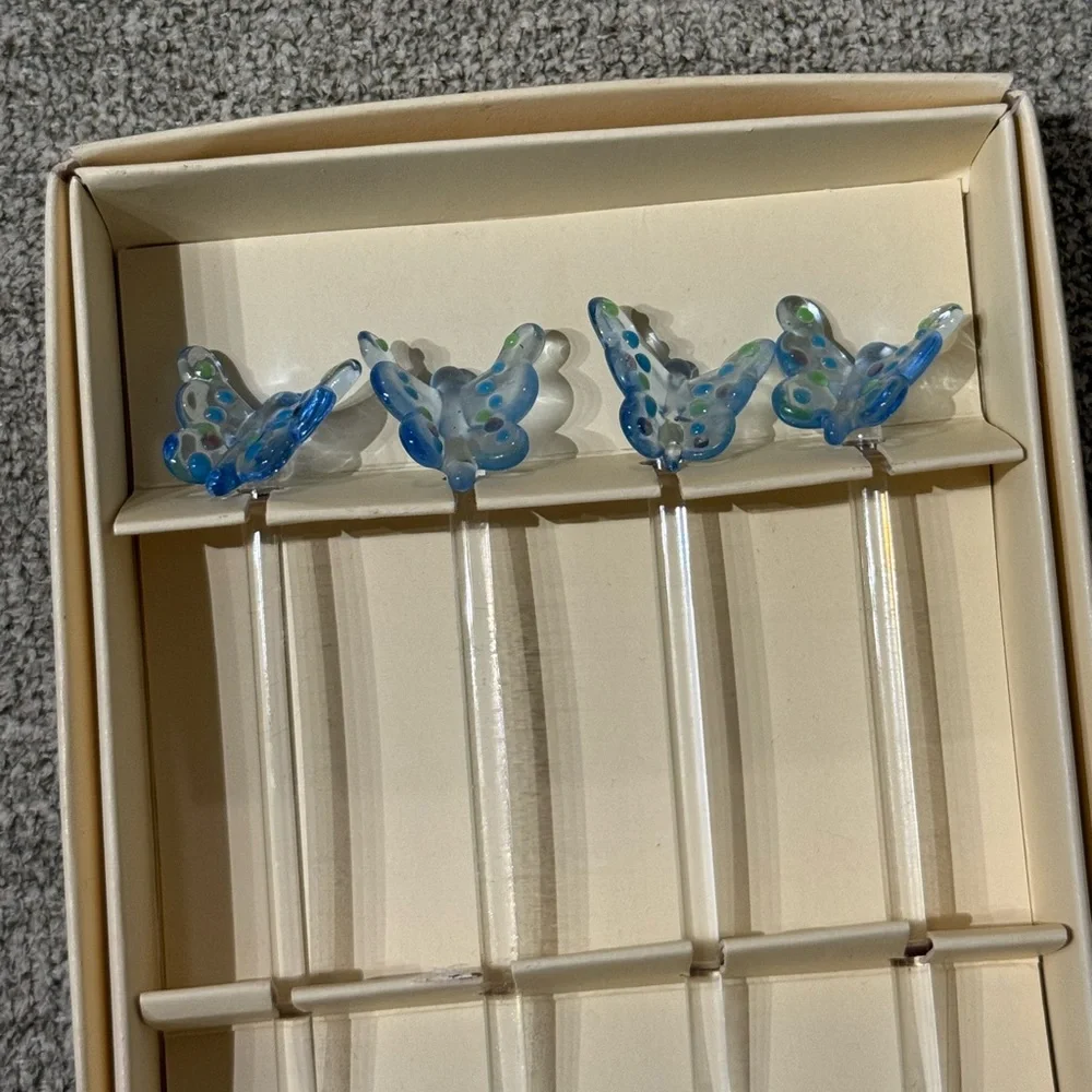 Butterfly Drink Glass Picks Set - Pottery Barn